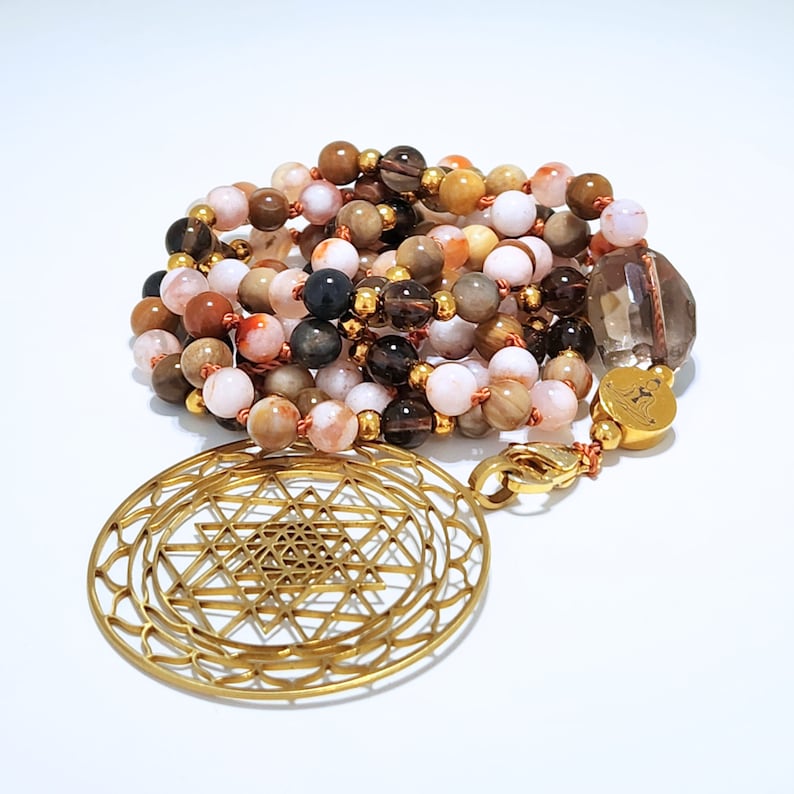 Distinct 6mm Bouddhiste De Pierre En Cristal Améthyste 108 Perles De Prière Mala Bracelet