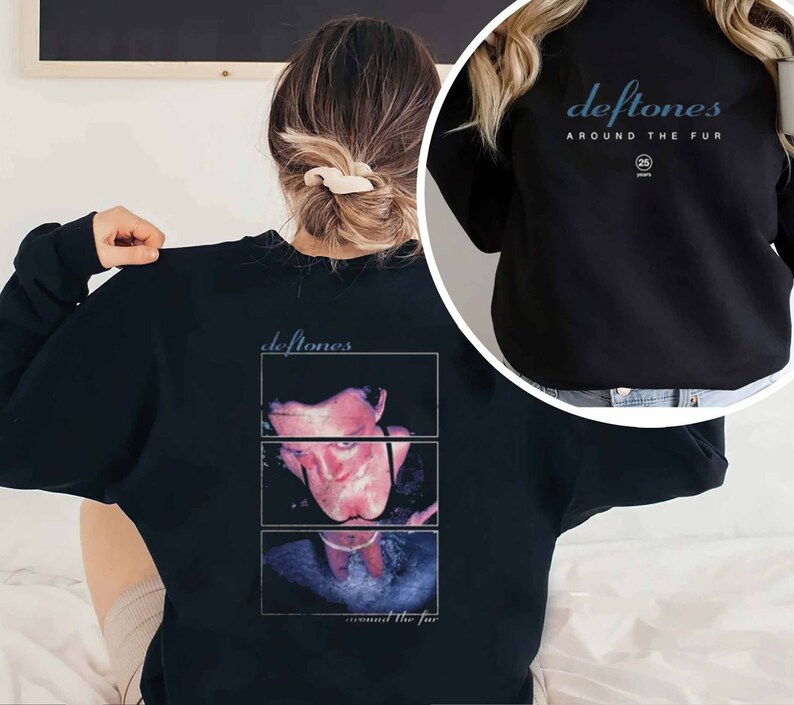 Deftones Around the Fur 25th Anniversary Hoodie Trending Tee Etsy
