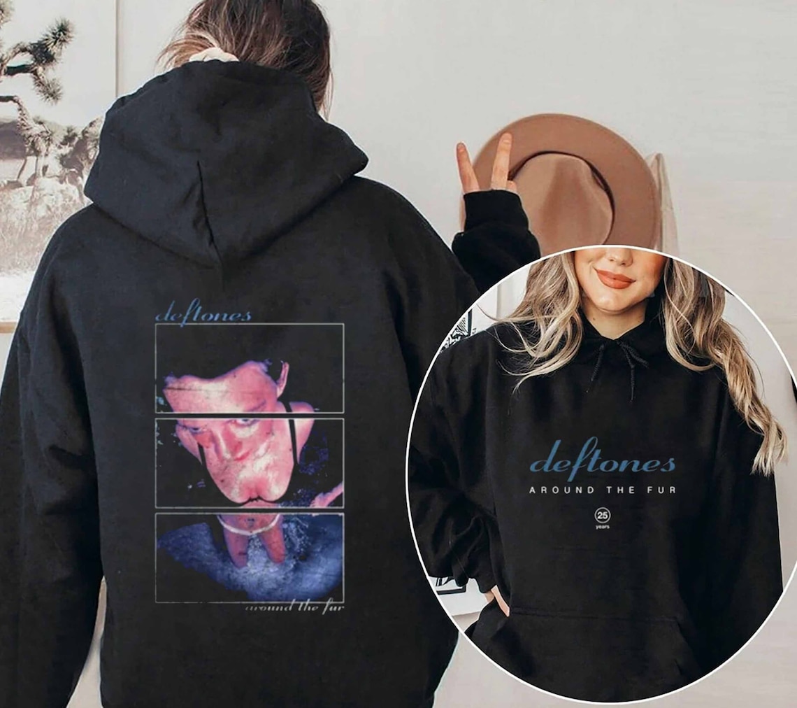 Deftones Around the Fur 25th Anniversary Hoodie Trending Tee Etsy