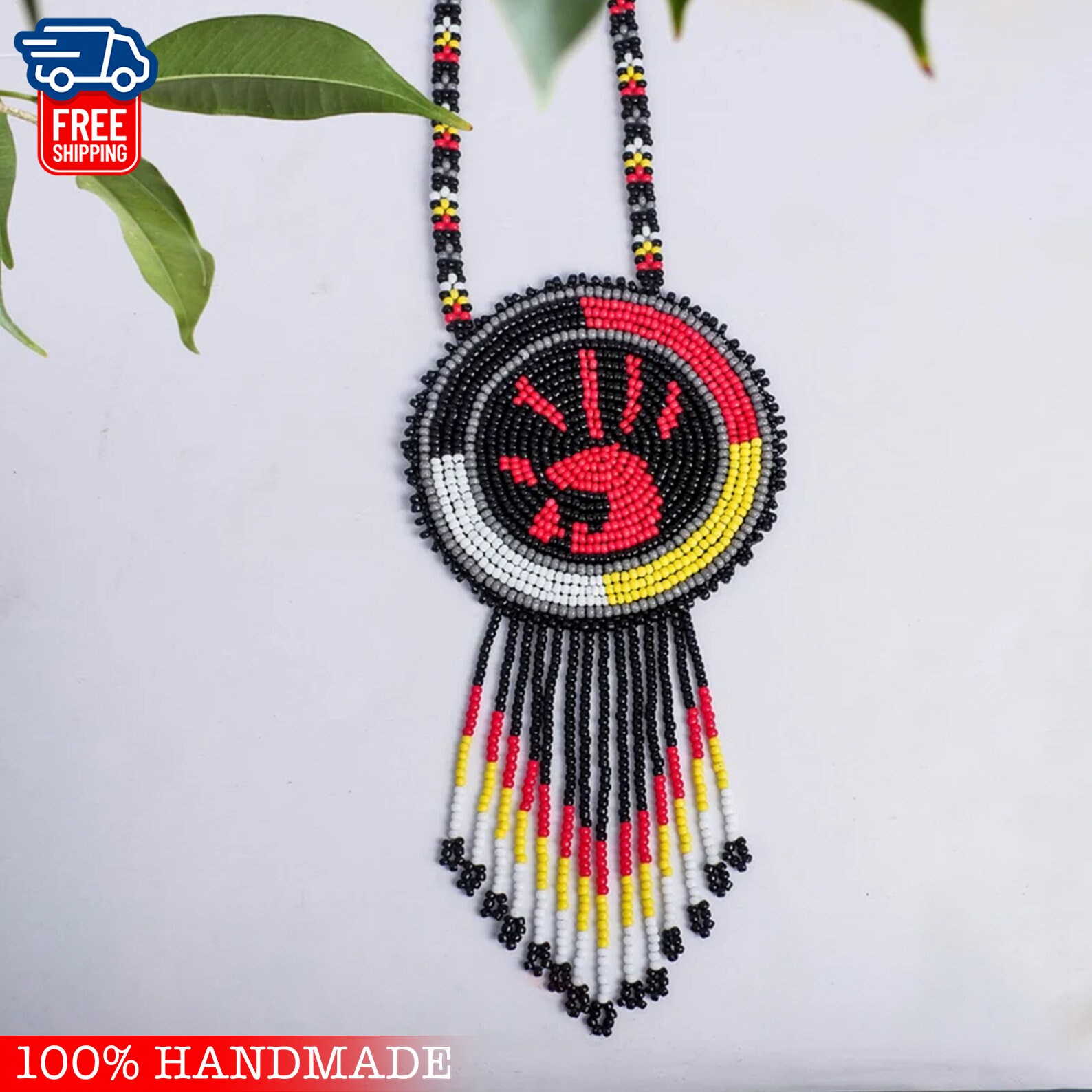 MMIW Handmade Beaded Necklace Native Americans Jewelry Etsy