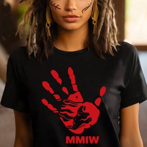 MMIW Red Hand T-Shirt, Missing And Murdered Women Awareness Shirt, American Native Hoodie And Sweatshirt, Indigenous Owned Shops