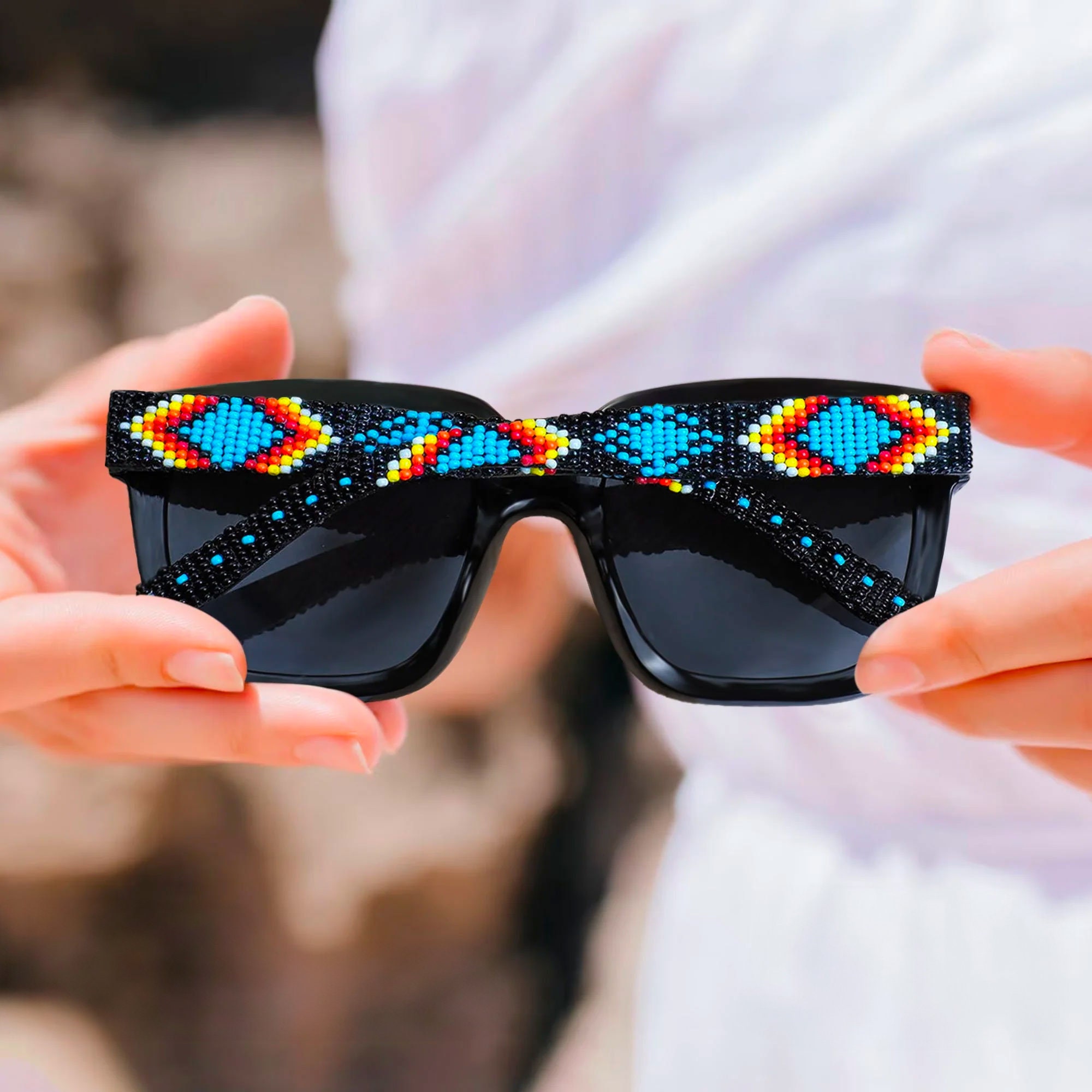 Blue Sunglasses Boho - Etsy | Sonnenbrillen