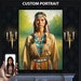 Benutzerdefinierte Native American Portrait vom Foto, Native American Girl Portrait Leinwand Geschenk für Frauen, benutzerdefinierte Portrait Leinwand für Sie