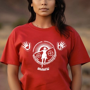 American Native Shirt, Missing And Murdered, MMIW Shirt, Indigenous Red Hand, Indigenous Women Shirt, Native Shirts, Indigenous Women Tee