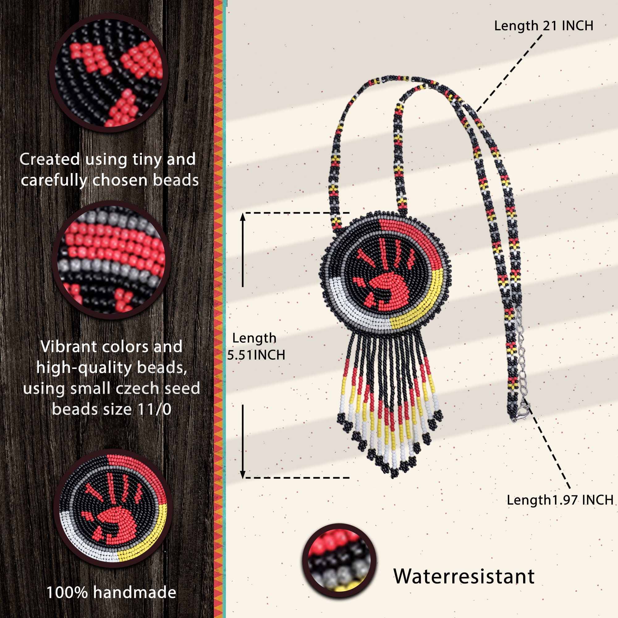MMIW Handmade Beaded Necklace Native Americans Jewelry Etsy
