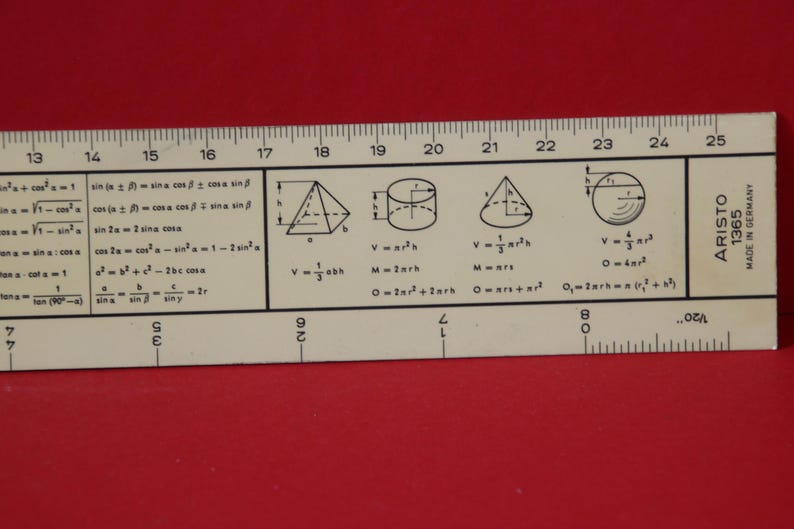 Aresto Ruler Vintage ARISTO TRILOG 0908 +1365 Slide Rule Germany 70s Very Good ...