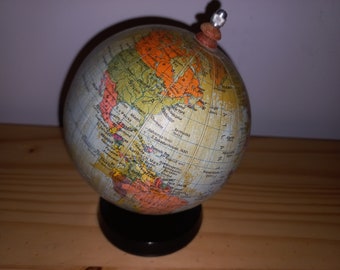 Globe vintage RDA DDR Allemagne de l'Est Hermann Haack Gotha 18 cm