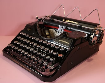 Antique Continental  german typewriter Wanderer Werke Siegmans Schonau from 1936 in excellent,  in its original state