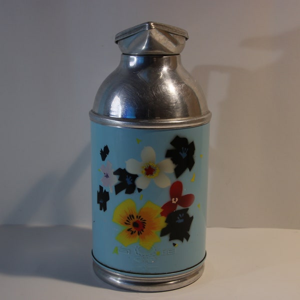 Vintage Metall Mid Century Chinese Thermos Can