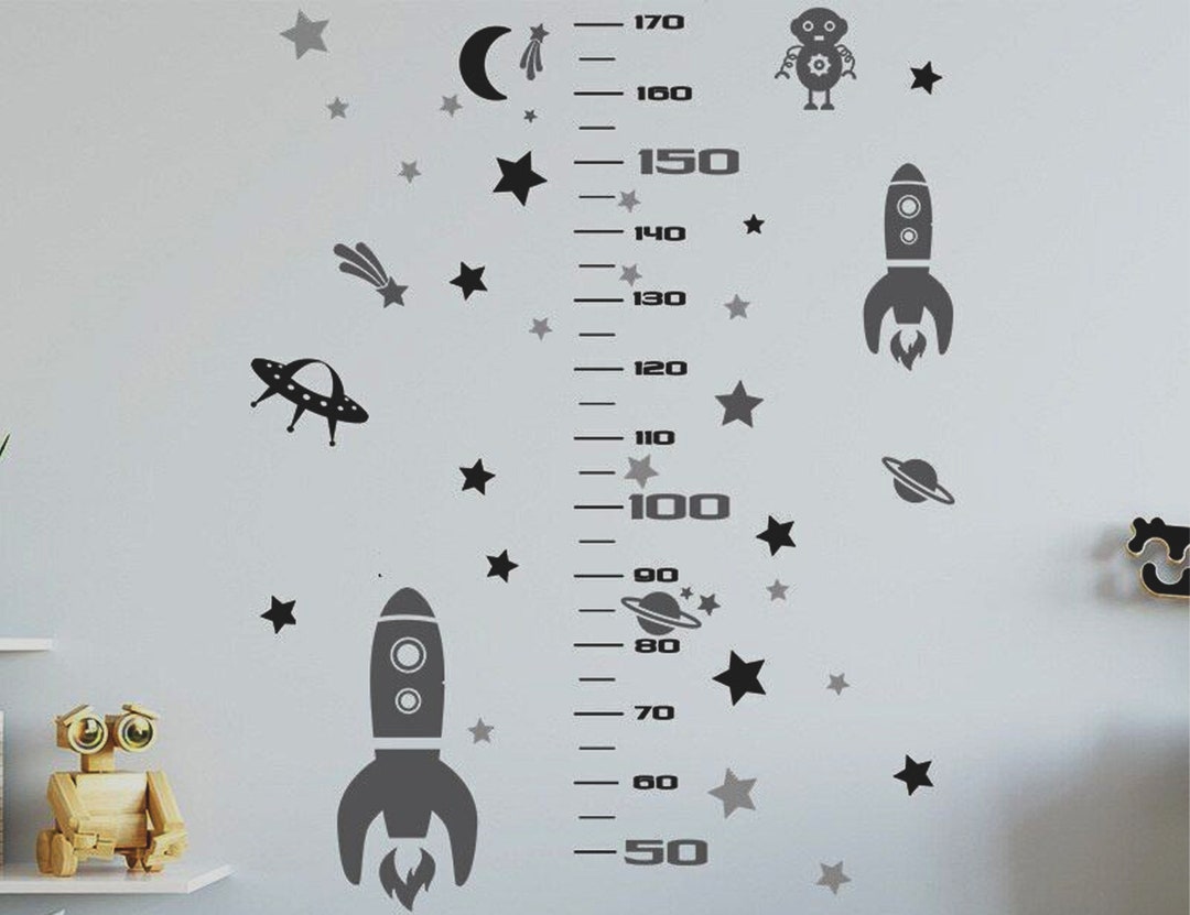 Growth Chart Sticker Kids Sticker Chart Wall Kids Chart Etsy