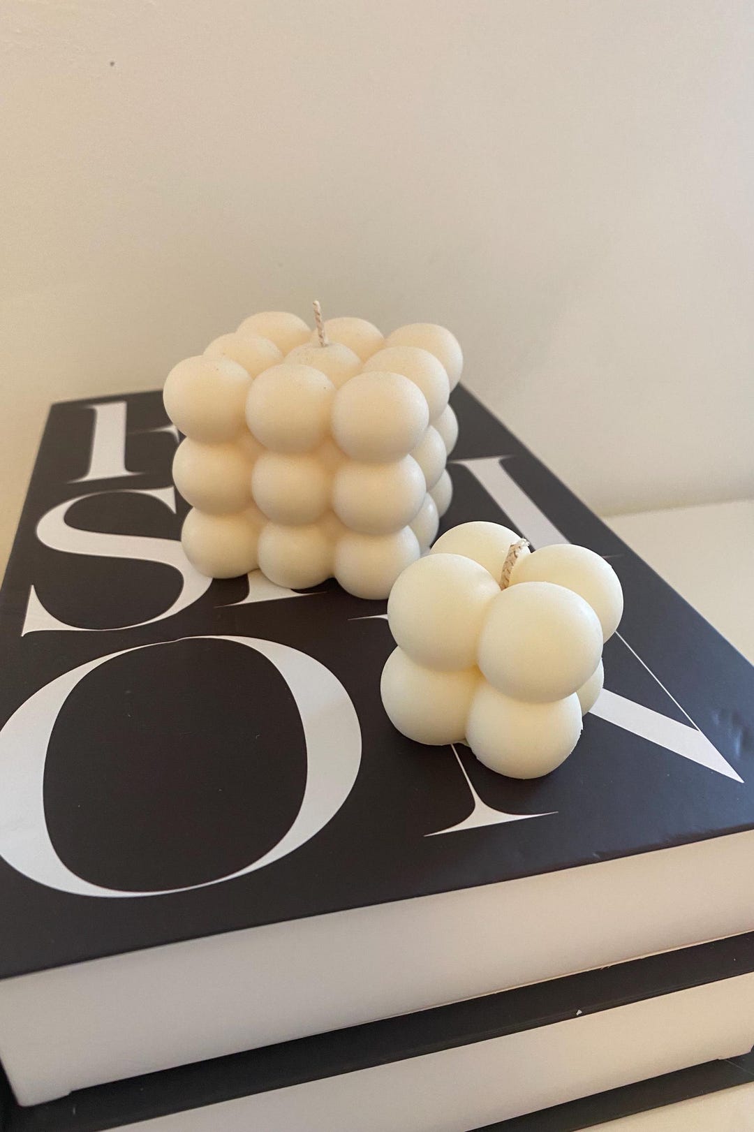 Bubble Candle Set: Hand-poured Natural Soy Wax Home Decor. - Etsy UK
