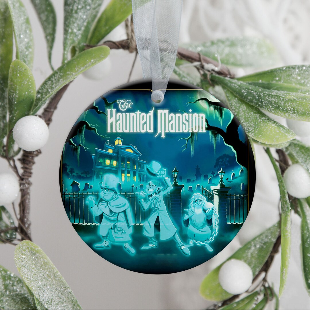 The Haunted Mansion Ornament Beware of Hitchhiking Ghosts Etsy