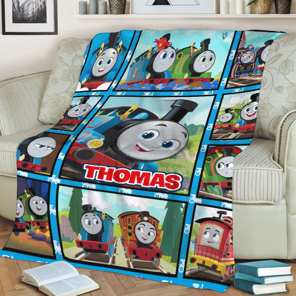 Personalized Thomas The Train Fleece Blanket sold by IndividualistLeonelle SKU 84580765