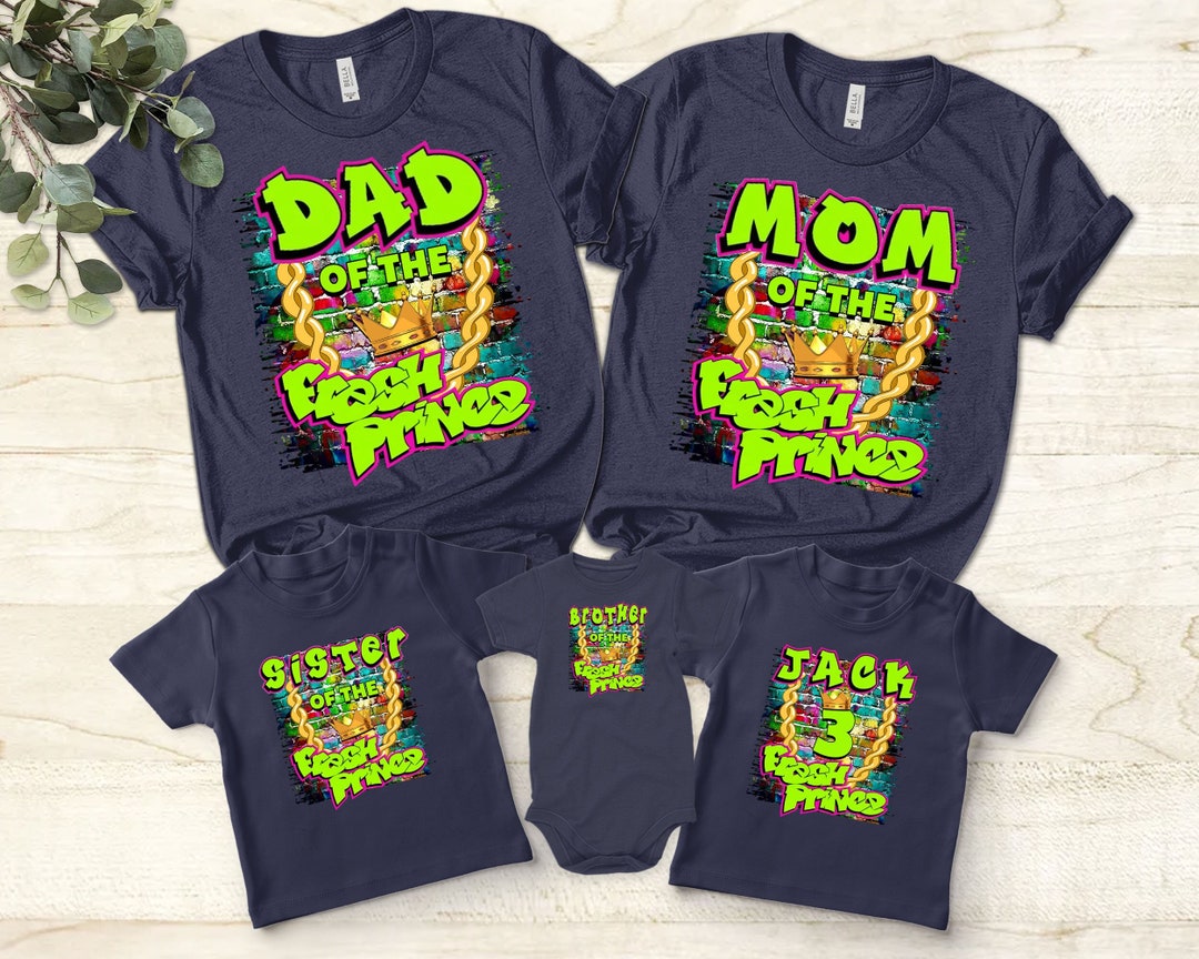 Fresh Prince Inspired Birthday Shirt Family Matching Shirts Etsy