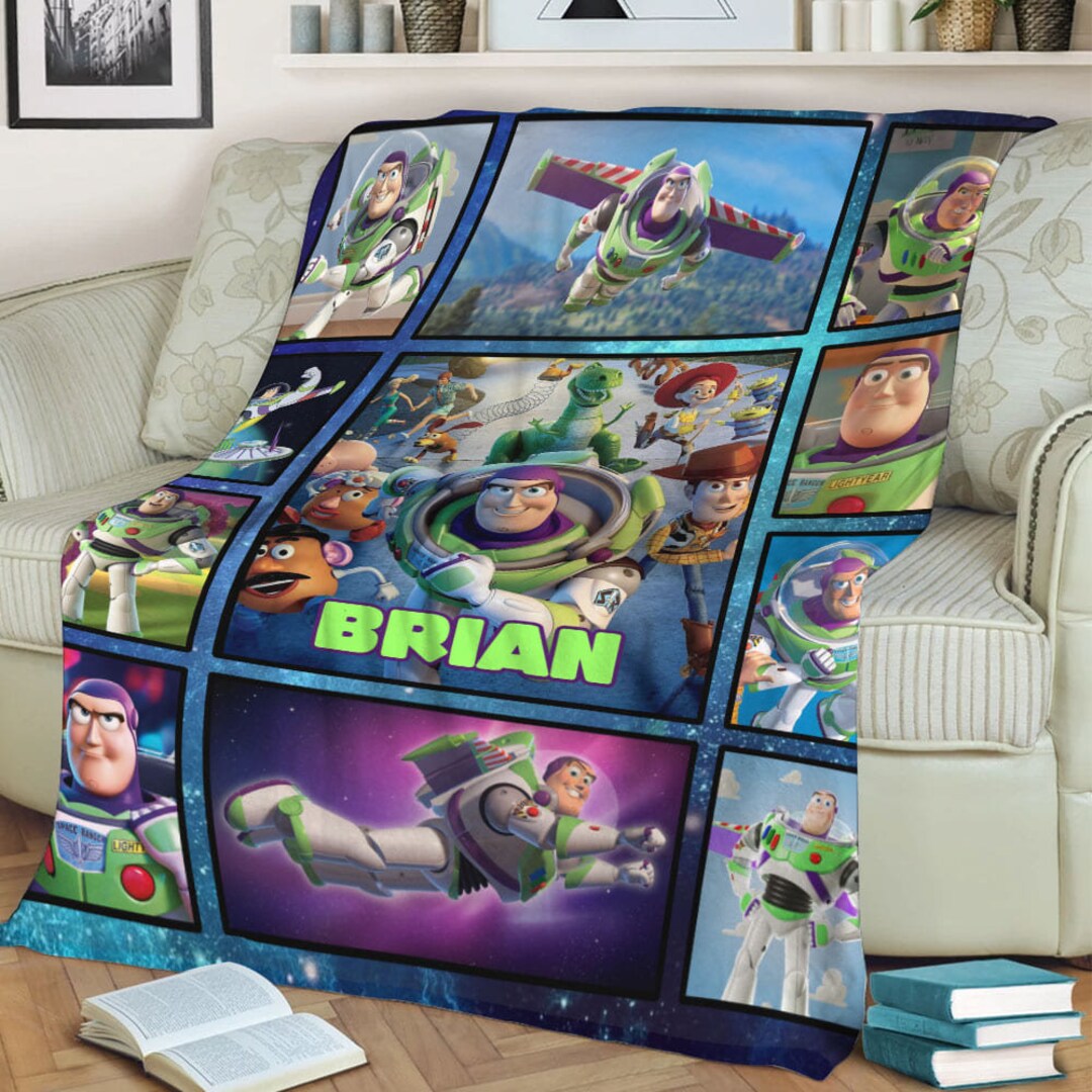 Buzz Lightyear Blanket Toy Story Blanket Andy and Woody Toy Etsy