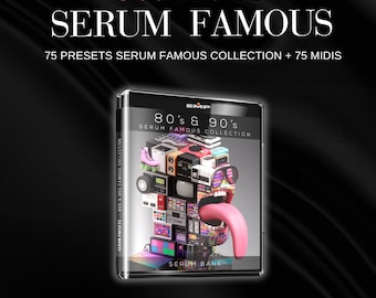 80s & 90s Serum Presets – 75 Patches + 75 MIDI ( Recreate Pack ) | Presets Retro Synthwave/Pop | Royalty-Free