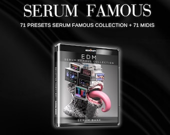 Preajustes de EDM Serum: 71 preajustes de EDM Serum + 71 MIDI / Leads de festival, bajos, punteos / Sin regalías