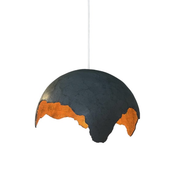 Lampe suspendue en béton Lakota Grey pour l'intérieur et l'extérieur créée entièrement à la main