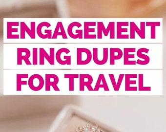 Best fake engagement rings for travel clearance