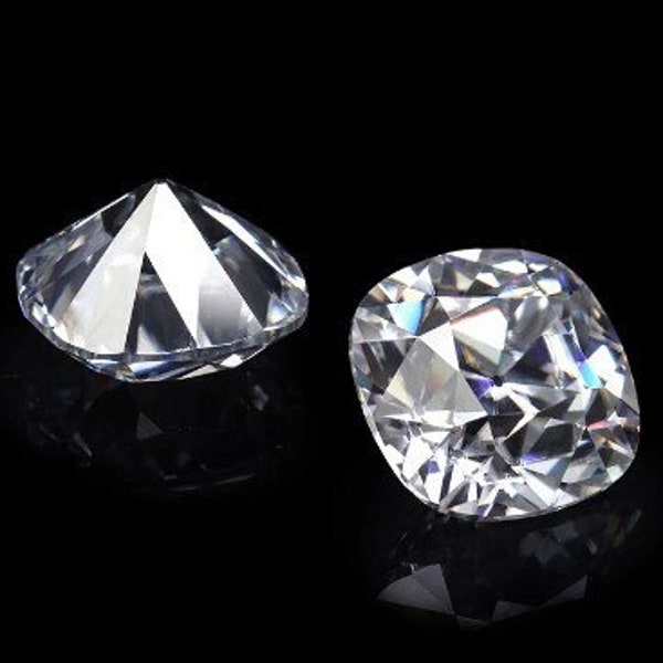 Losse Moissanite voor het maken van sieraden, 0,30 karaat - 1 karaat verpakkingskussen Moissanite, 4 mm kussen gesneden moissanite, GRA-certificaat Moissanite