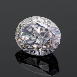 Oval Cut Moissanite - D Color VVS1 Moissanite, GRA Certified loose oval moissanite, 1 carat 2 carat 3 carat oval moissanite