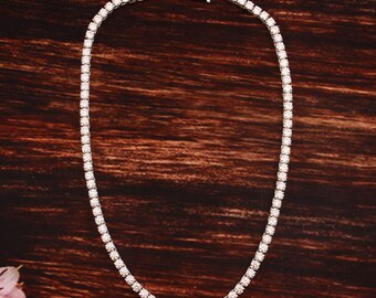 Collana Con Catena A Spina Di Pesce In Oro Rosa 10K - Foto 9