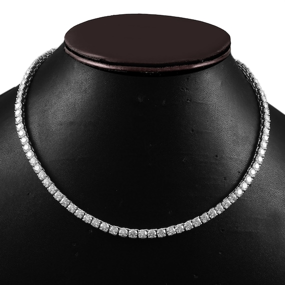 2.5 MM Lab Diamond Tennis Necklace Elegant Necklace Iced Out