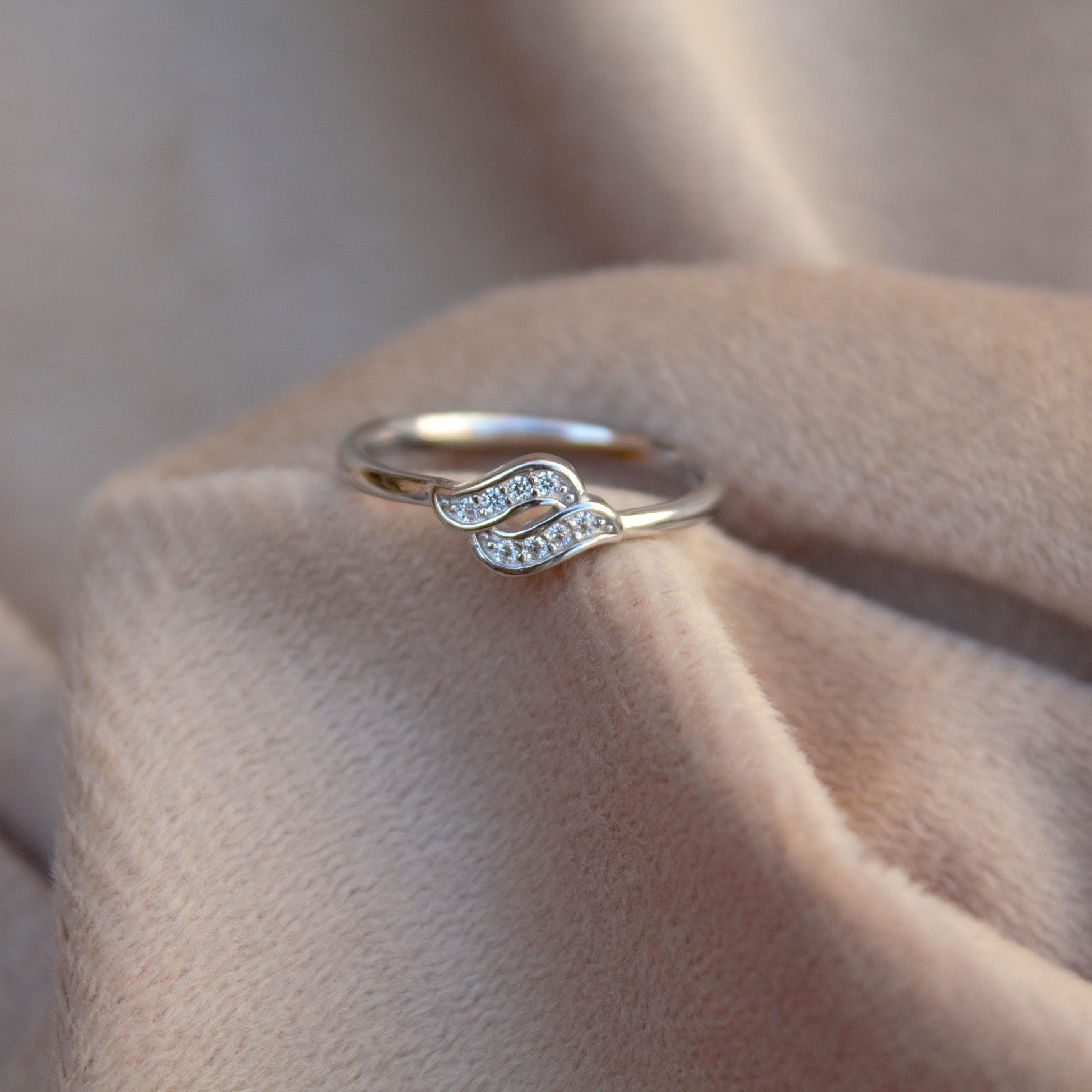 Anello in argento sterling 925 con zirconi cubici - Italia