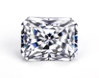Radiant Cut Moissanite Loose Stone: D Color, VVS1, GRA Certified