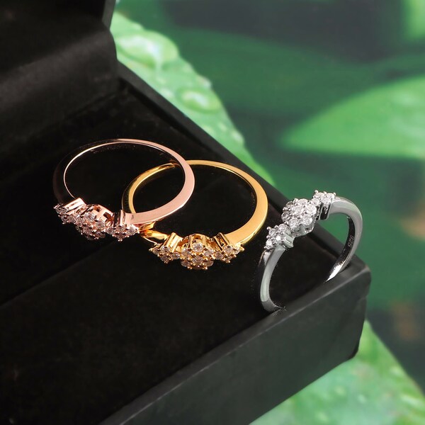 Sierlijke 925SS Moissanite Ring, elegante sieraden, Solitaire Diamond Ring, cadeaus voor haar, handgemaakte ring, Midi Moissanite ringen