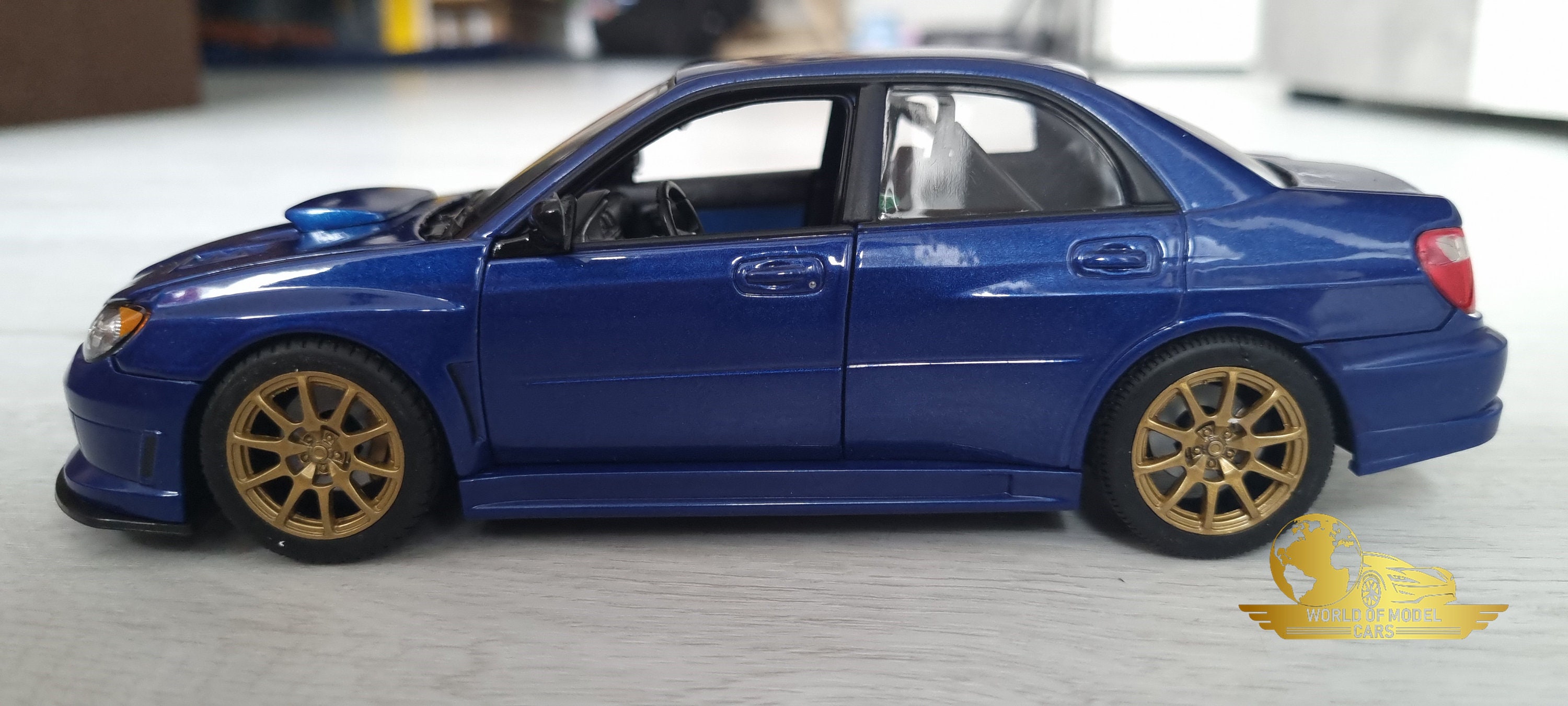 Subaru Impreza Wrx Sti Diecast Model Car 124 Scale Gift Etsy