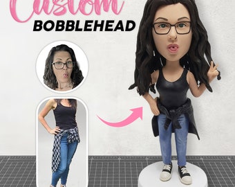 Custom Bobble Head, Create Your Own Bobblehead, Make Your Own Bobblehead, Custom Bobbleheads Female, Mother's Day Gift