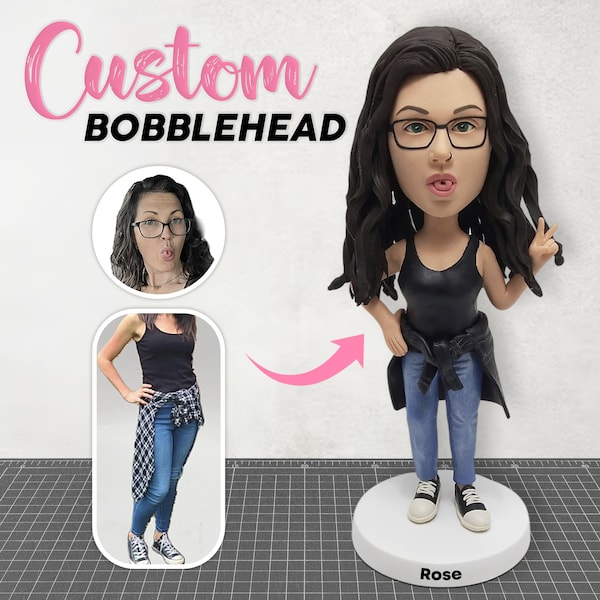 Custom Bobble Head, Create Your Own Bobblehead, Make Your Own Bobblehead, Custom Bobbleheads Female, Mother's Day Gift