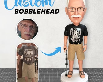 Custom Bobbleheads Cool Father's Day Gifts, Custom Grandfather Bobblehead, Custom Bobblehead As Boss Day Gifts, Father's Day Gift