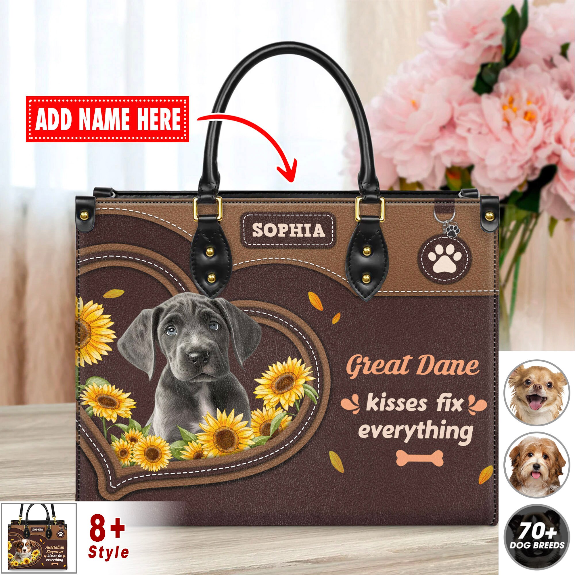 WEVENI Enamel Alloy Great Dane Dog Brown Keychains Pet Key Ring Jewelry For  Women Girls Bag Car Purse (Brown) : Amazon.in: Bags, Wallets and Luggage