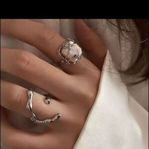Trendy Silver Rings Tarnish Free Jewelry