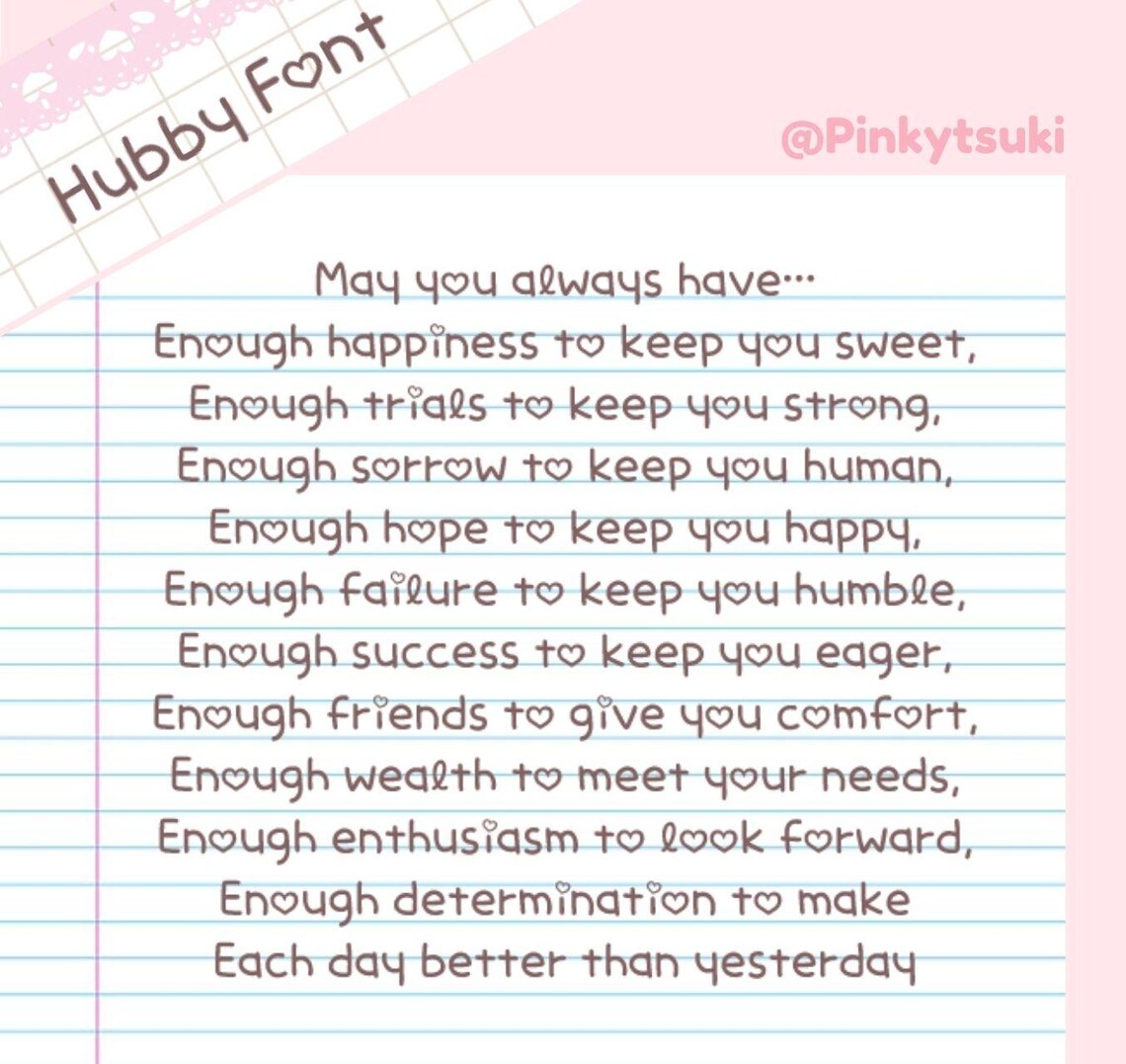 Cute Handwritten Font for Digital Planning, Note-taking, and Journaling ...