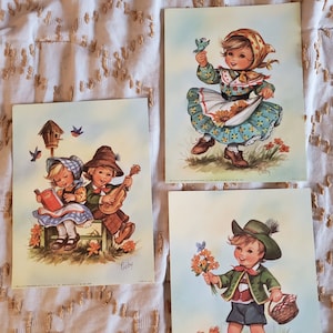 Vintage Children Litho Prints