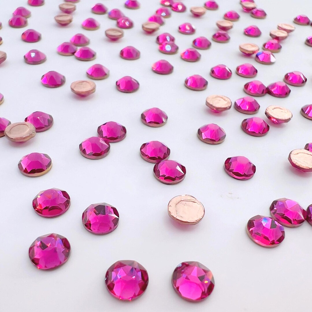 Swarovski SS10-SS20 Fuchsia Hotfix Rhinestones 2078 XIRIUS Iron-on - Etsy