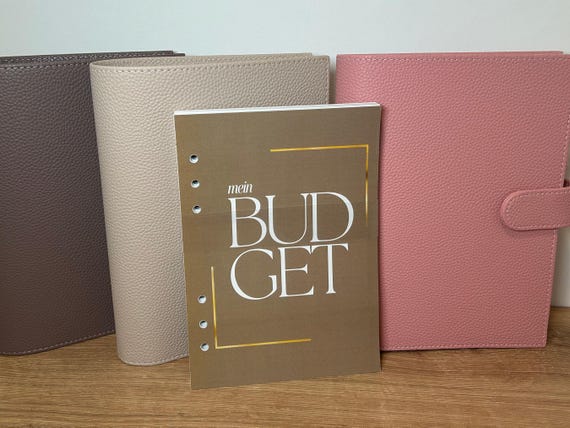 A5 Deluxe Binder Jahresplaner Set XXL, 12 Monate inkl. Anleitung, 160 Seiten, Cash Stuffing, Budget Buch, Finanzplaner, Haushaltsbuch