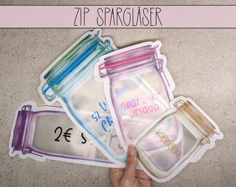 Personalized Zipped Coin Jar | Change Challenge for Budgeting Envelope Method |