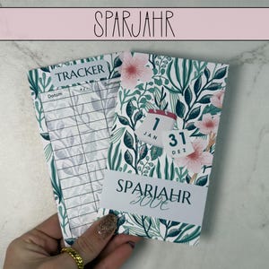 Desafío de tarjeta plegable del año de ahorro, conjunto anual, desafío de ahorro con rastreador, desafío carpeta de presupuesto A6