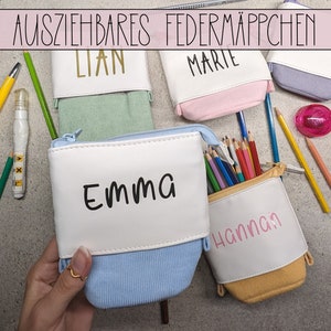 Extendable pencil case, pen holder personalized | Budgeting Pen Storage | Envelope method accessories