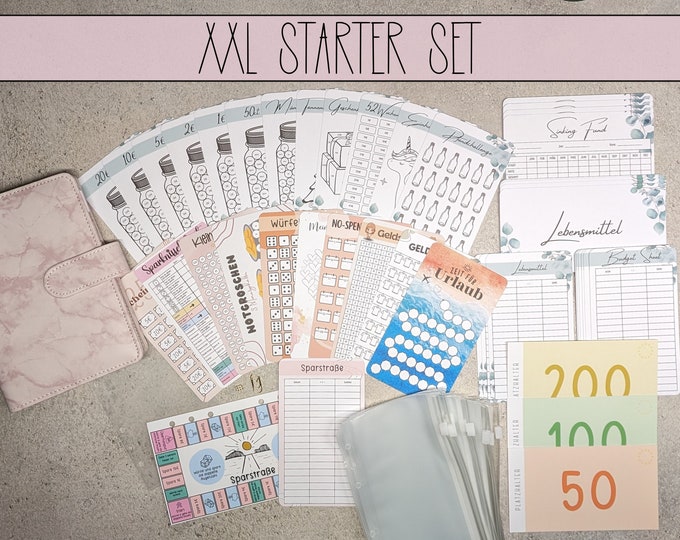 Budget Planer XXL Starter Set PDF Download Beige Rosè 110 Etsy.de