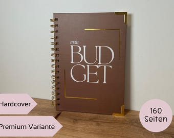 Premium Hardcover Budget Planner, Bound, Annual Planner, A5 with XXL Inserts, 12 Months, Includes Instructions, 160 Pages, Financial Planner, Household Book