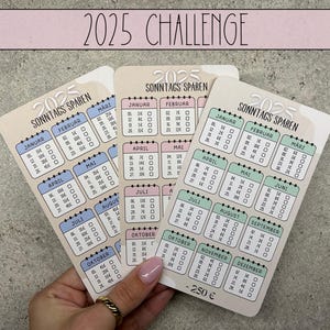 2025 Sonntagssparen Challenge, Sparchallenge, Jahreschallenge