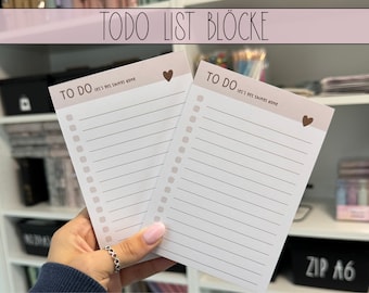To Do List Block A7, task list, reminder, shopping list, daily planner, time planning, Todo