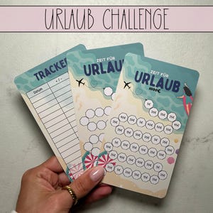 Time for vacation savings challenge savings challenge with tracker, Challenge A6 Budget Binder, A6 Zipper envelope method