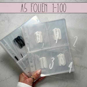 25 fogli A5 in quattro parti 1-10 etichettati, raccoglitore budget, foglio pianificatore budget senza cerniera, budget tedesco