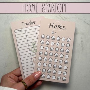 Sparpottutmaning för hemmet med spårning, utmaning A6 budgetpärm, A6 dragkedjekuvertmetod